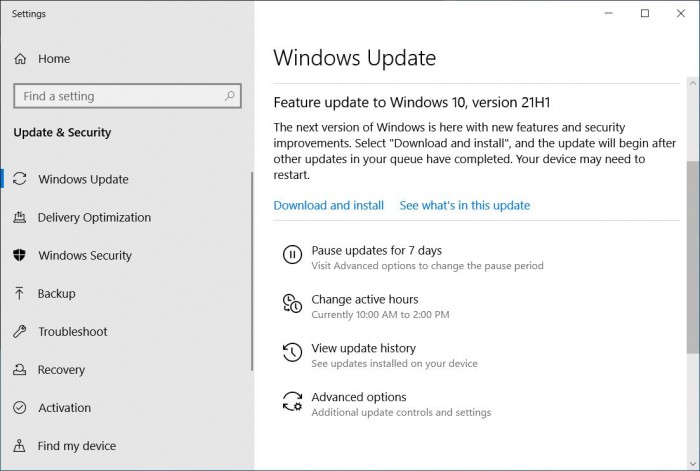 Windows 10 2021年5月更新现已正式推出